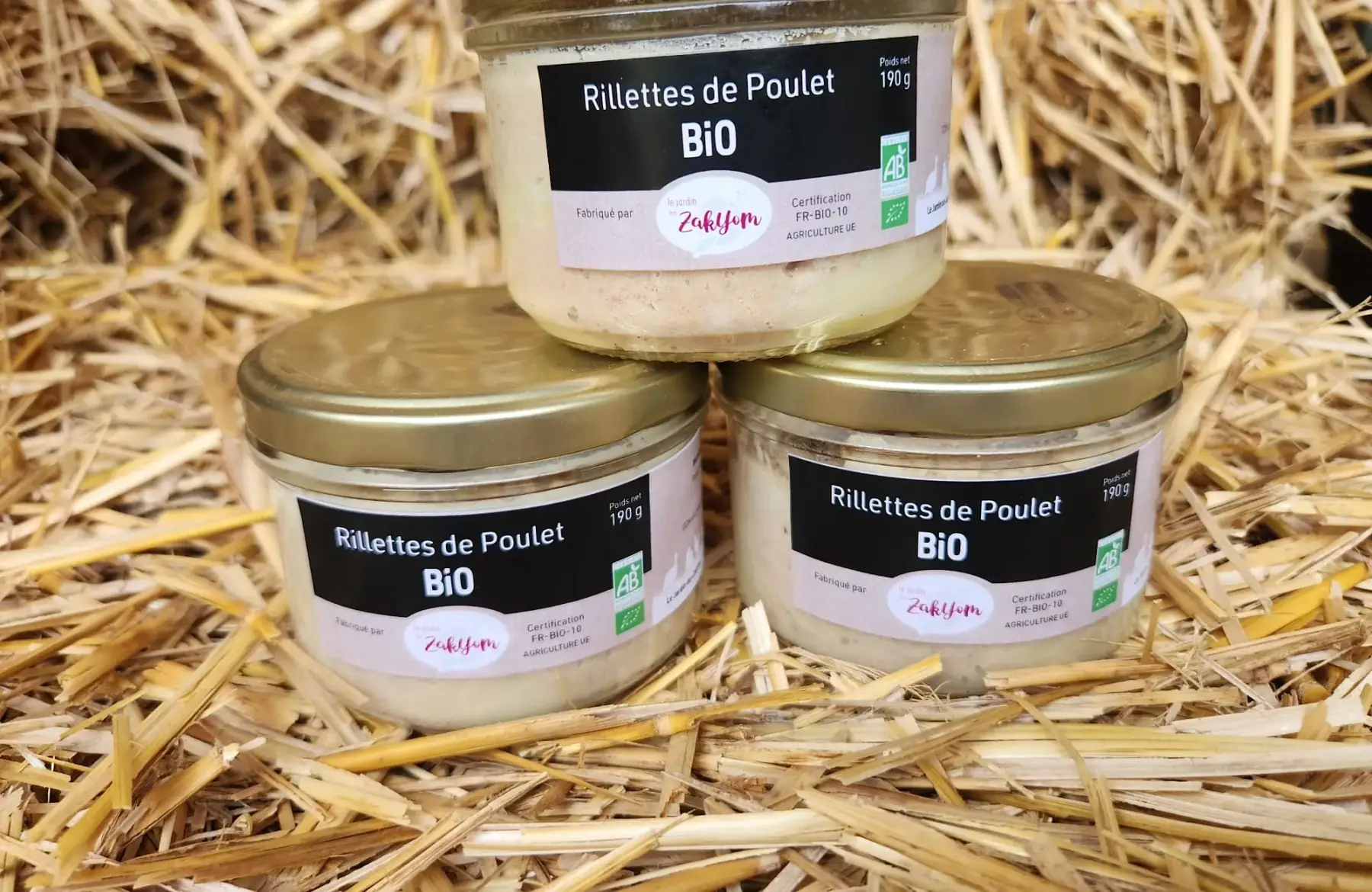 Rillettes de Poulet BIO (190 g)
