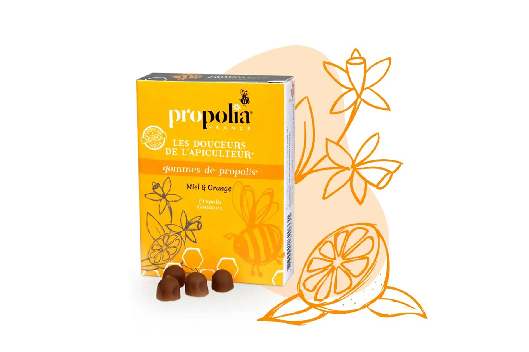 Gommes de Propolis Miel & Orange