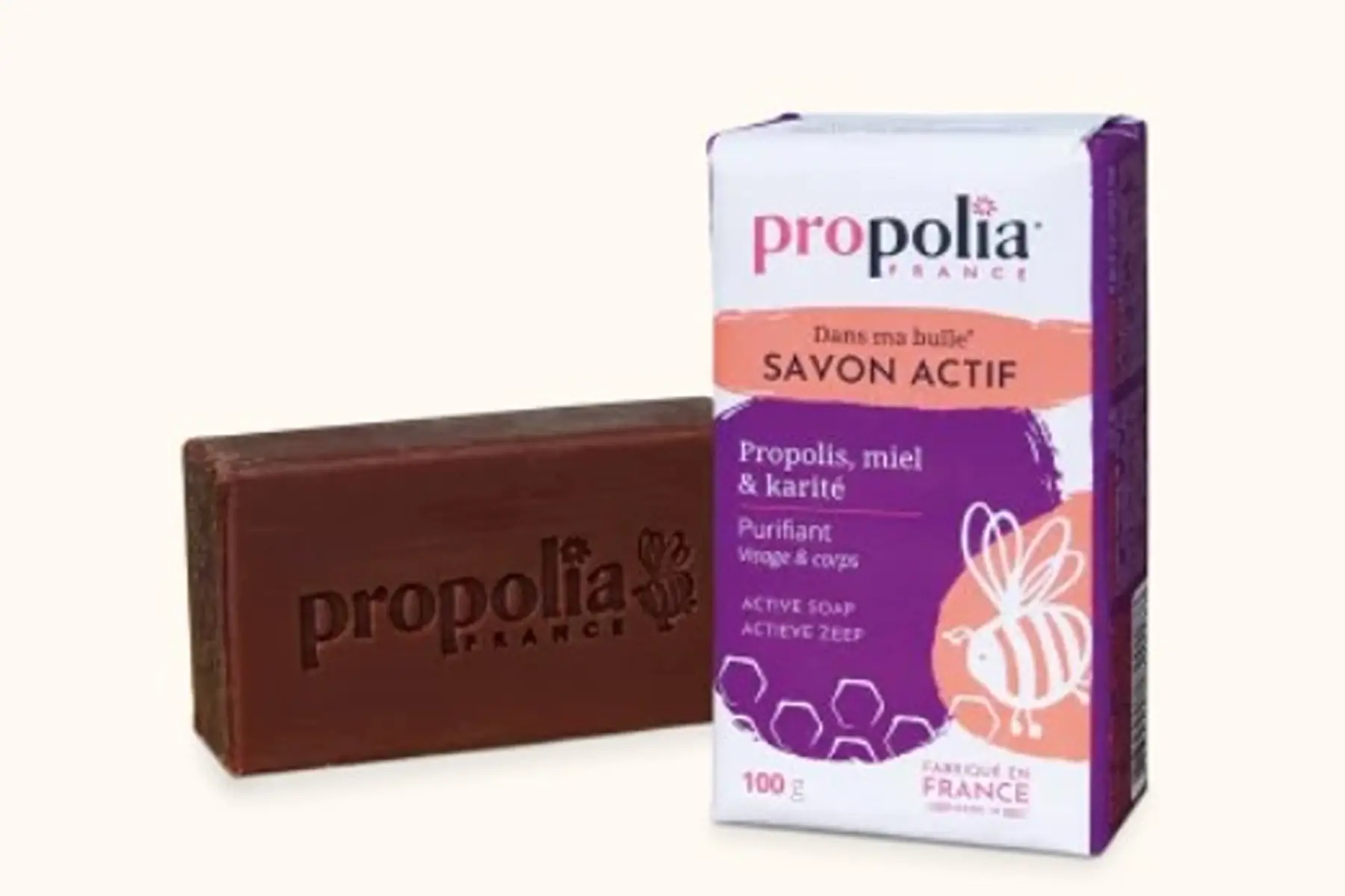 Savon actif Visage & Corps - Propolis, Miel & Karité