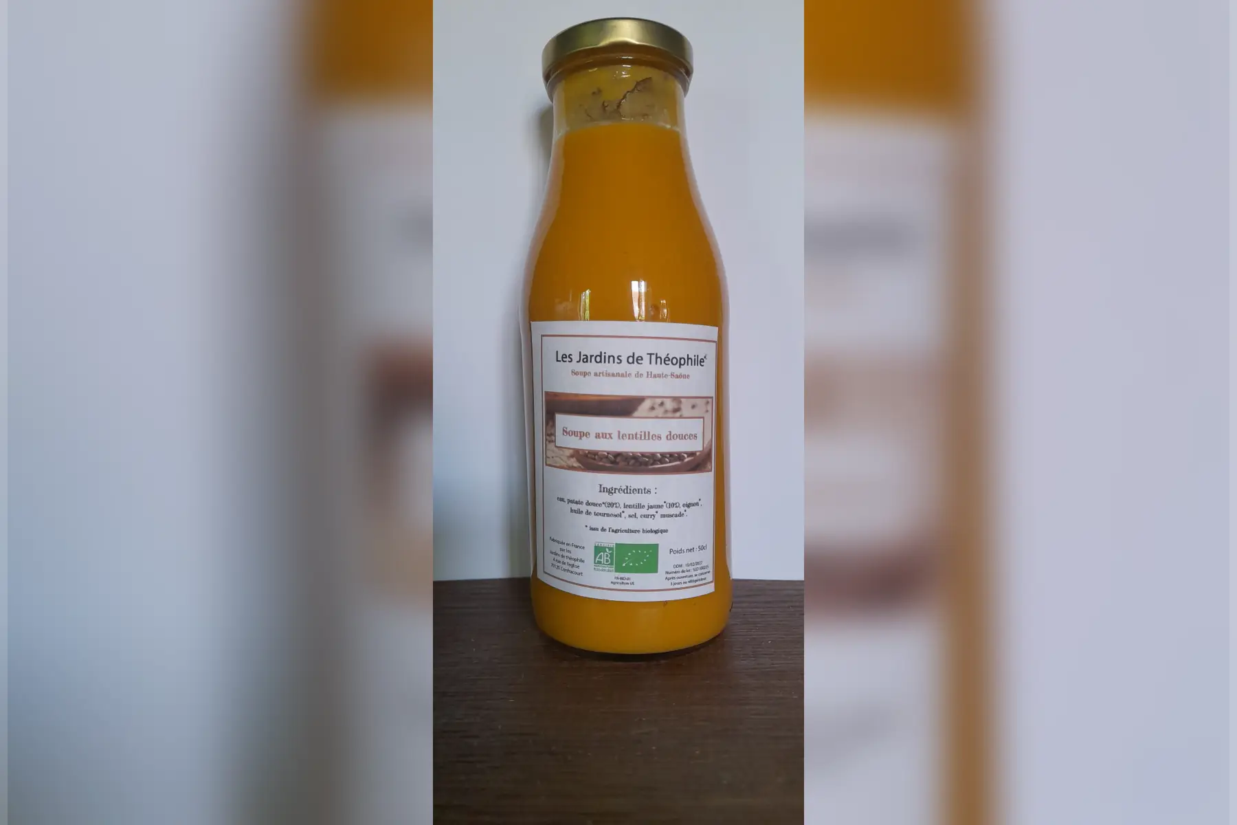 soupe de lentille douce