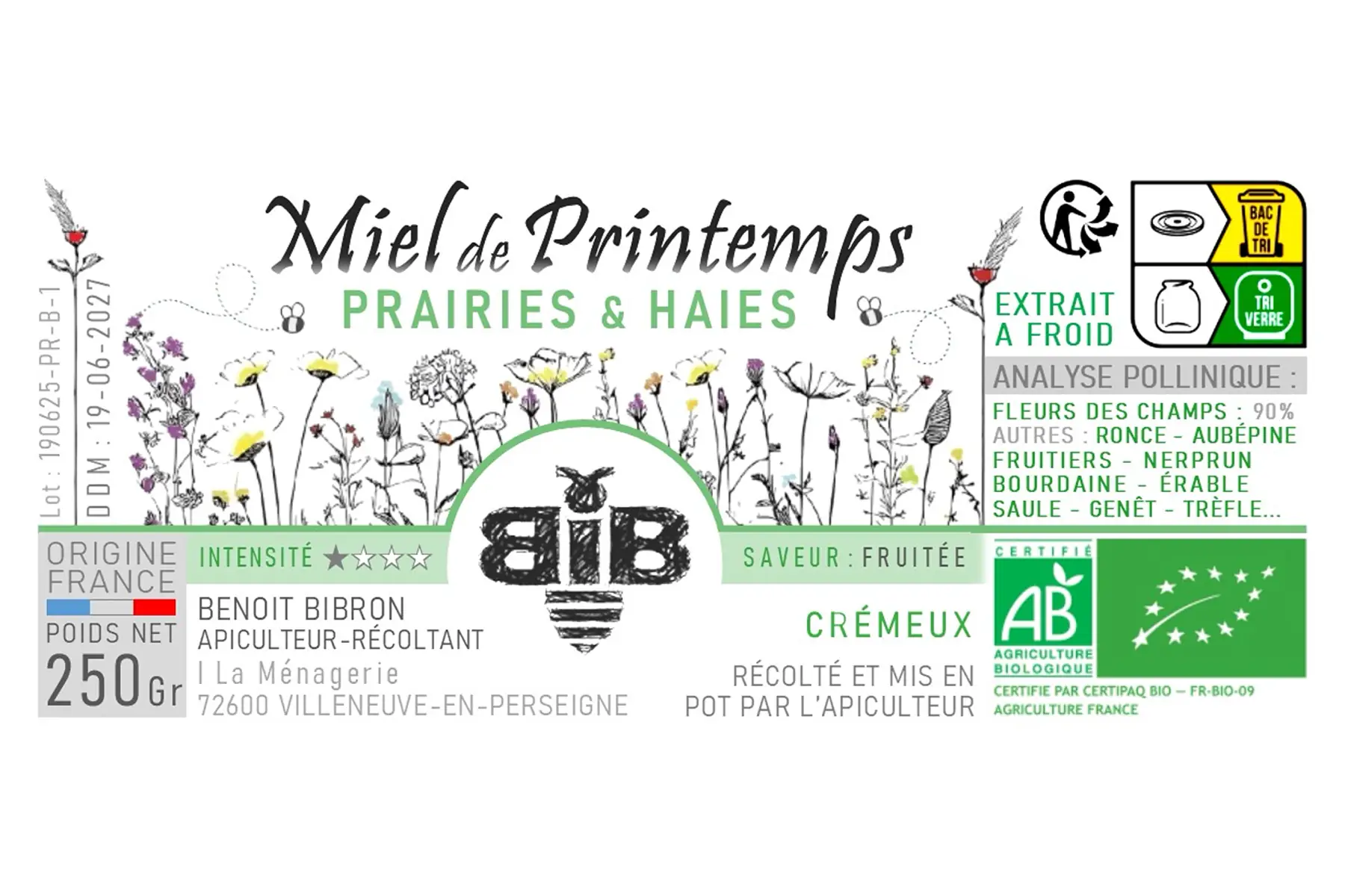 Miel de Printemps - Prairies et Haies