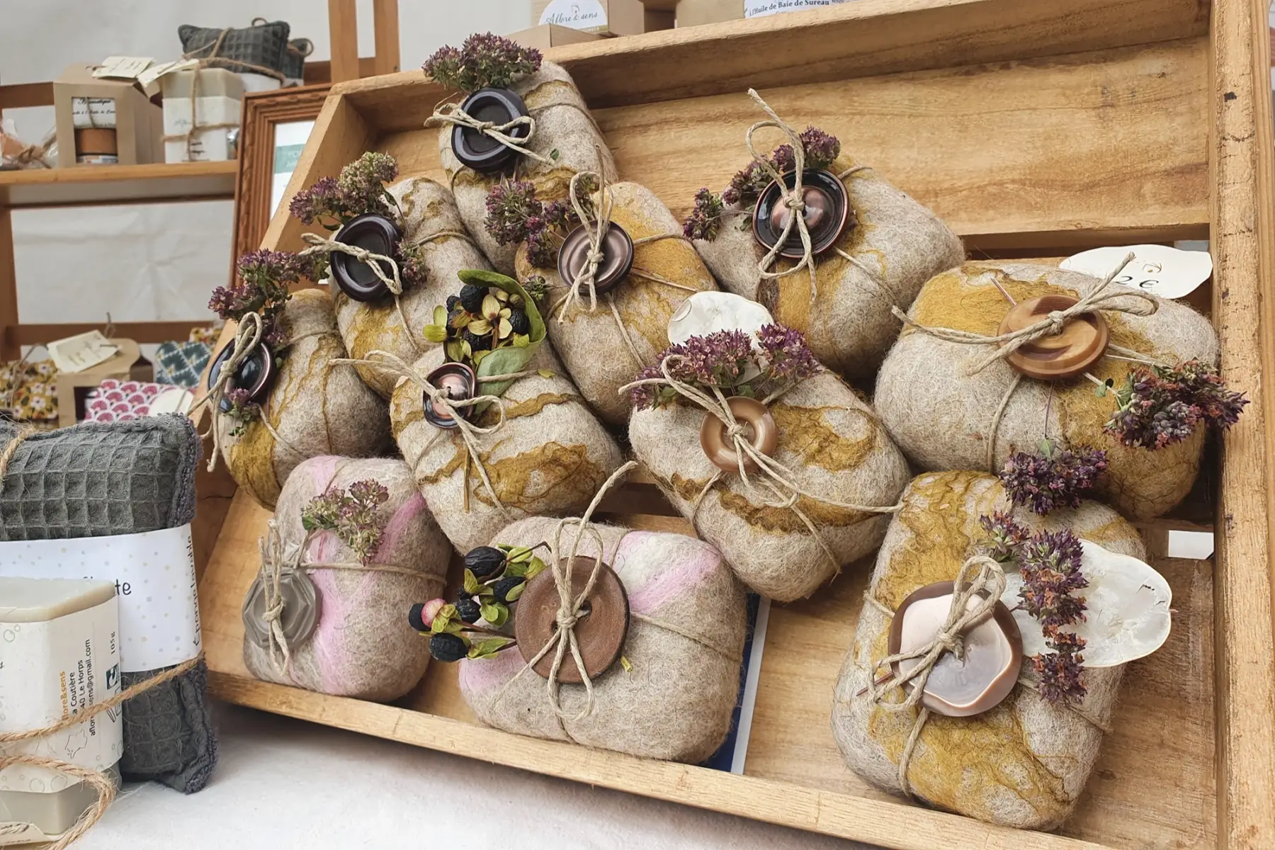 Coffret savon feutré