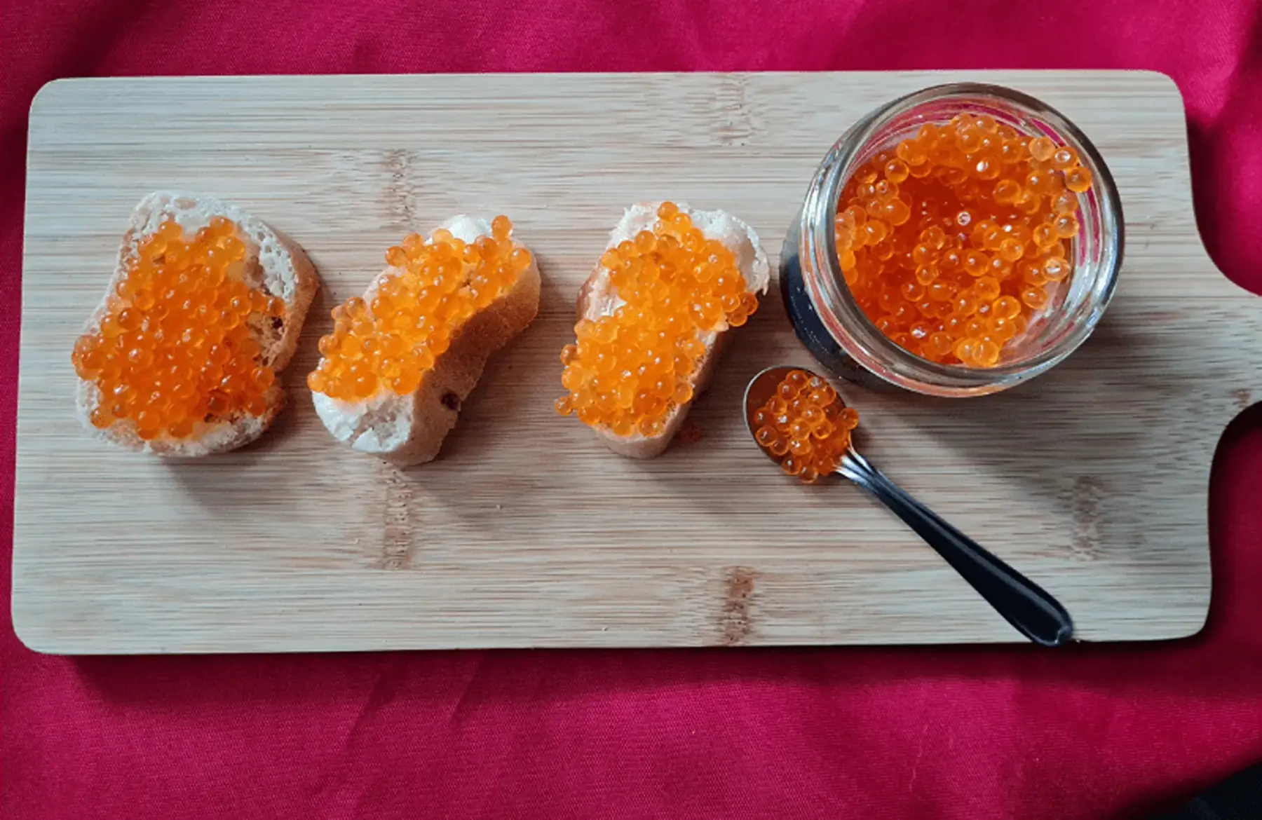 Œufs de truite nature - Bio - 100g