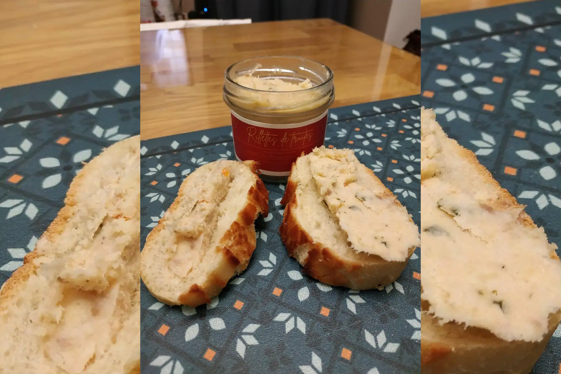 Rillettes de truite - ail noir de Cambrai