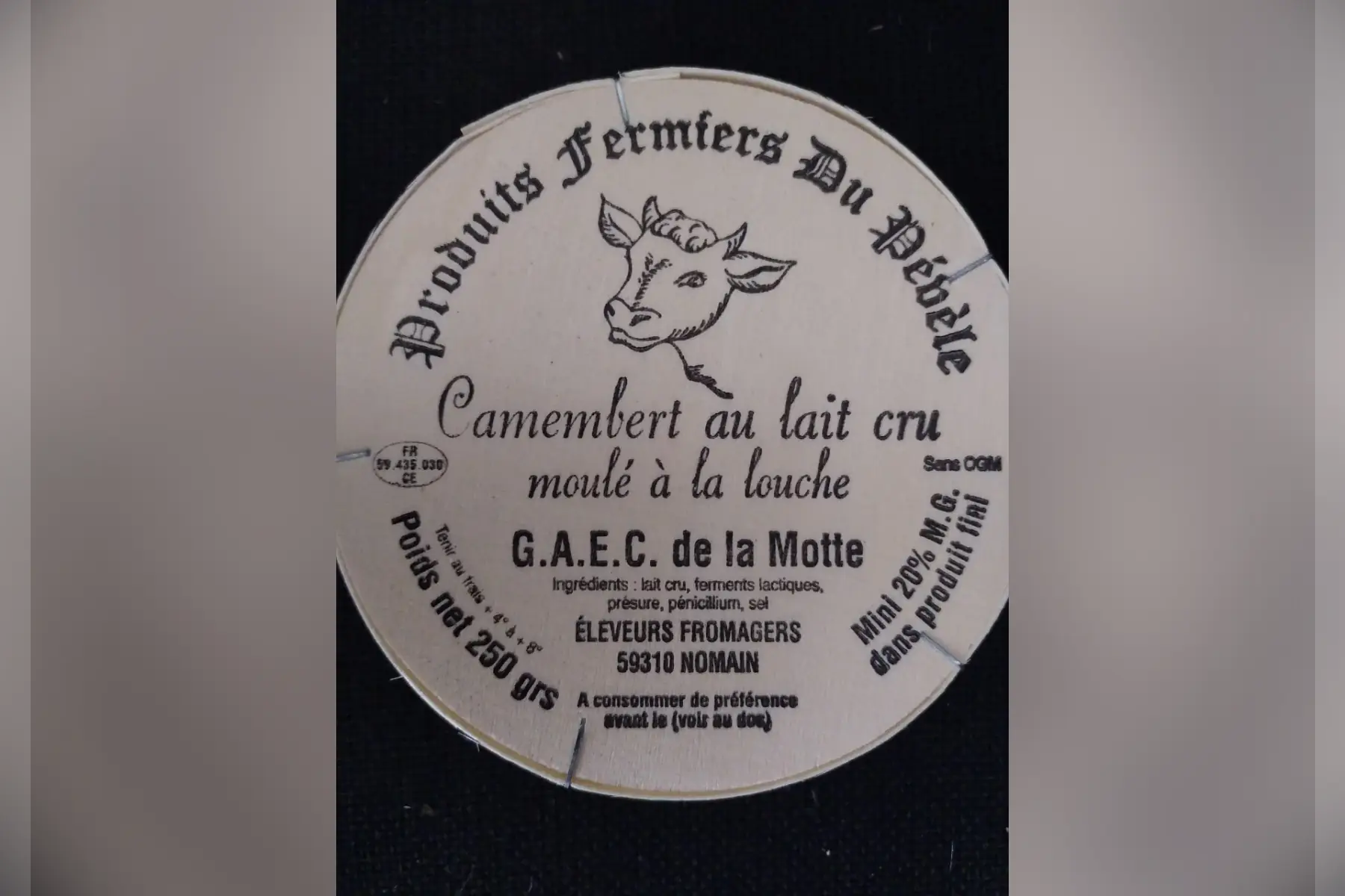 Camembert au lait cru