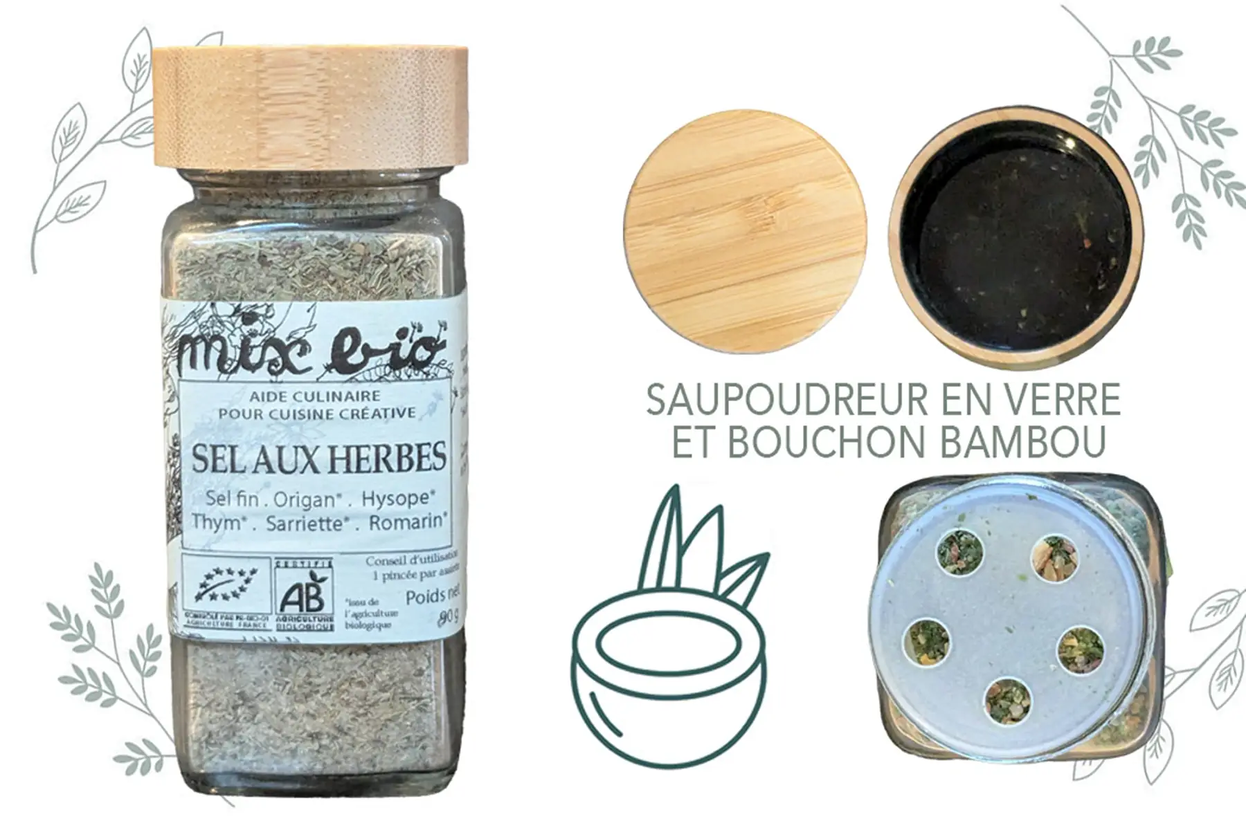 Mix aromatique "Sel aux 6 herbes"