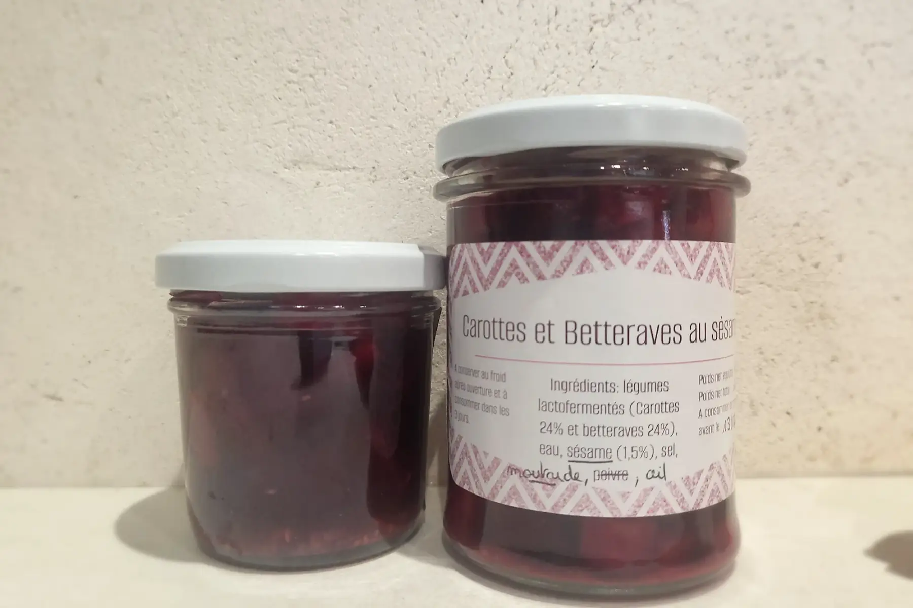 Carottes et Betteraves lactofermentées non pasteurisées