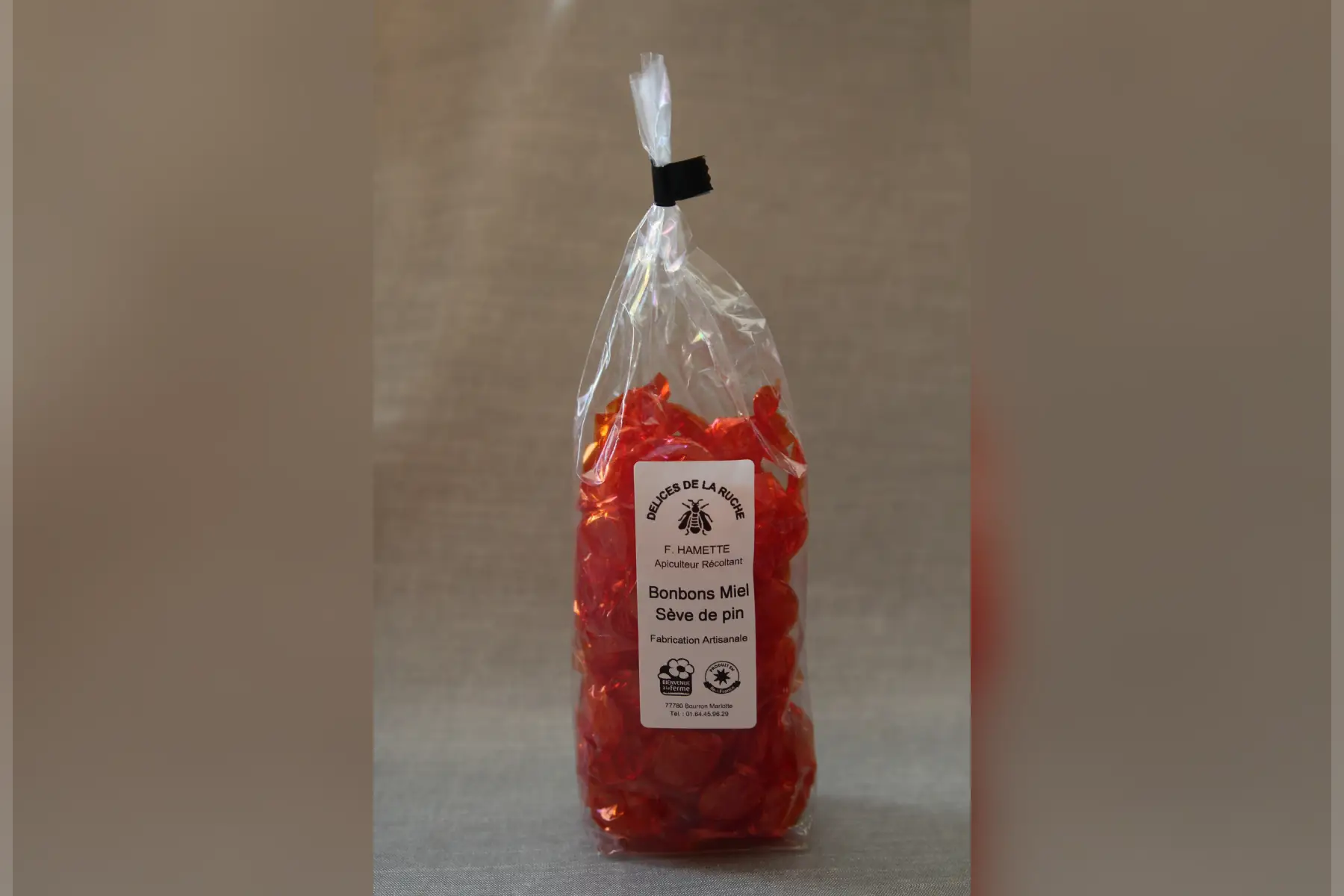 Bonbons enveloppés miel - sève de pin