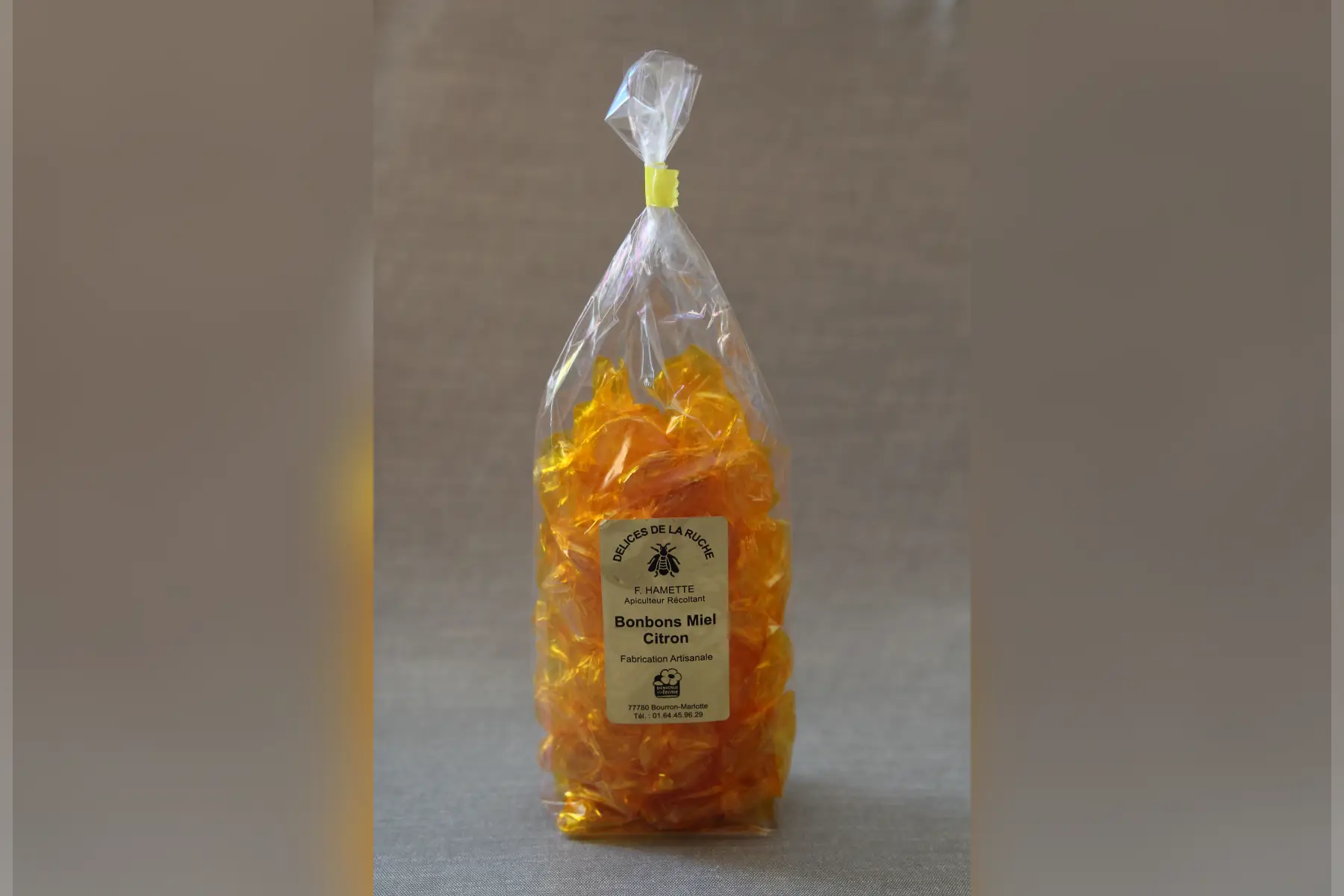 Bonbons enveloppés miel - citron