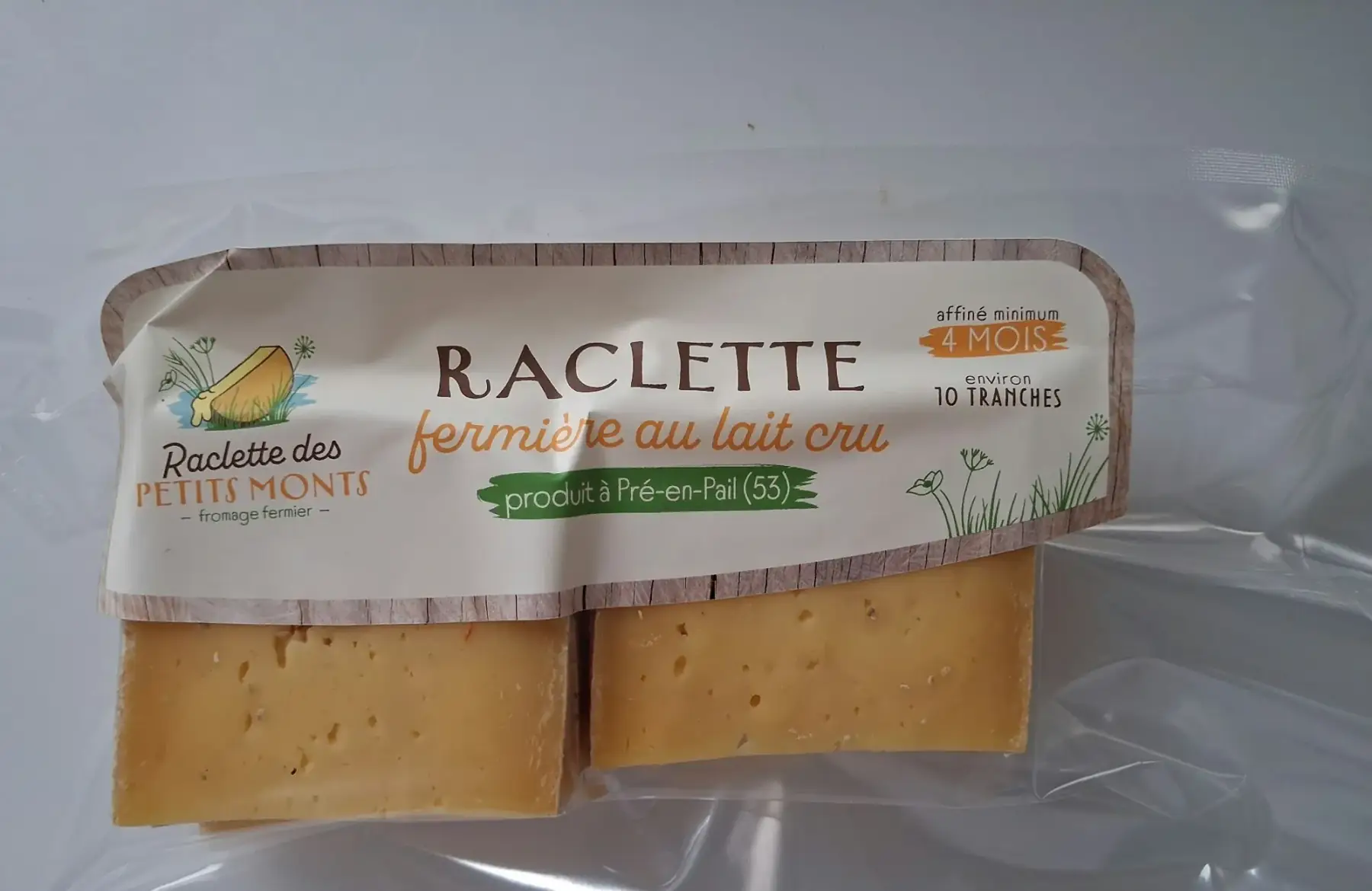 Raclette nature/cèpes
