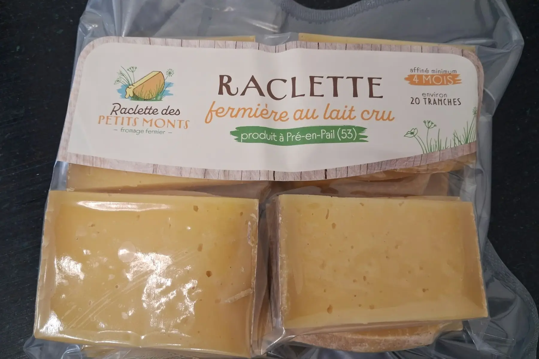Raclette tranchée nature 3 à 4 pers