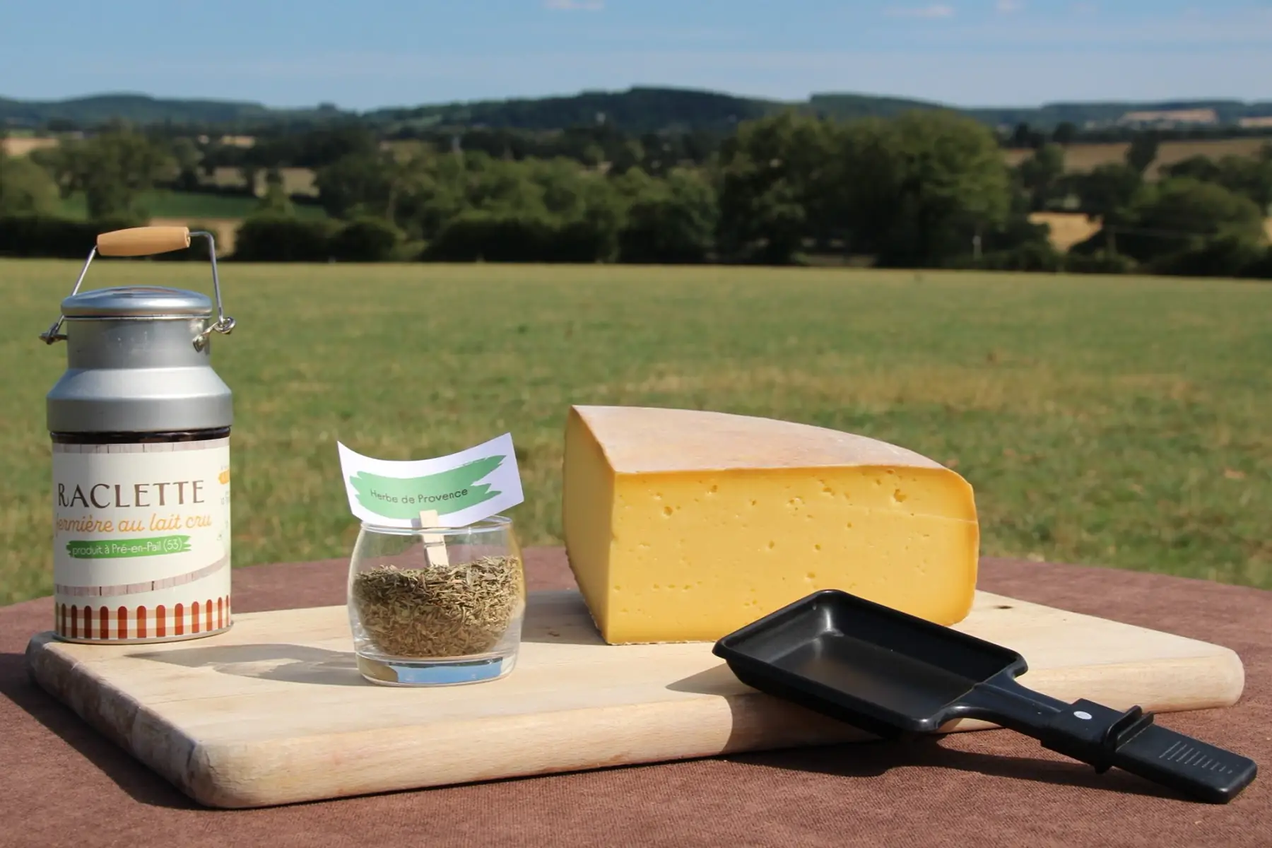 1/4 meule raclette Herbes de Provence